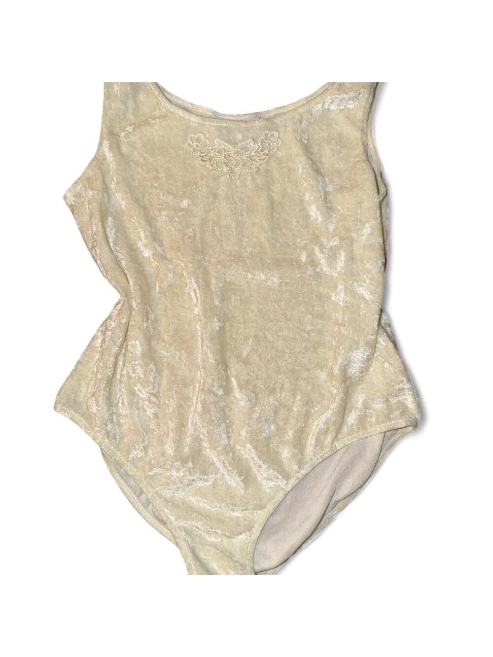 wrap around vintage velvet bodysuit size large